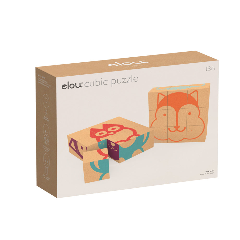 Puzzle cubes en liège-Elou-Super Châtaigne-Puzzle : Product type
