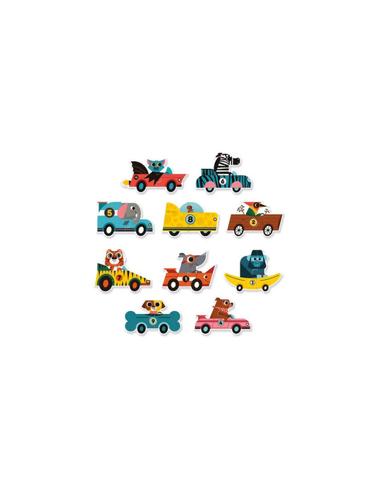 Puzzle duo | Bolides-Djeco-Super Châtaigne-Puzzle : Product type