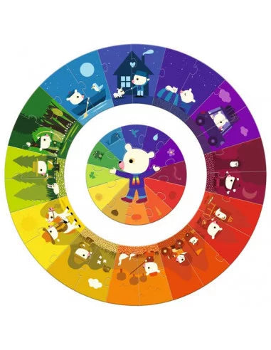 Puzzle géant - Les couleurs-Djeco-Super Châtaigne-Puzzle : Product type