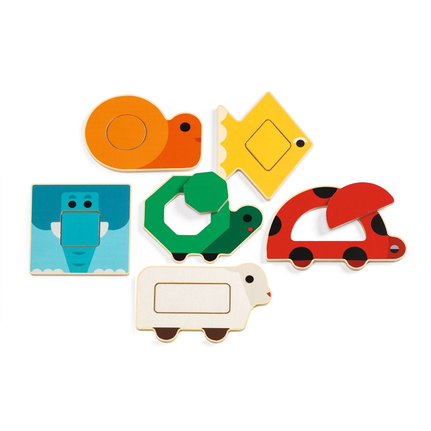 Puzzle l Duo animaux-Djeco-Super Châtaigne-Puzzle : Product type