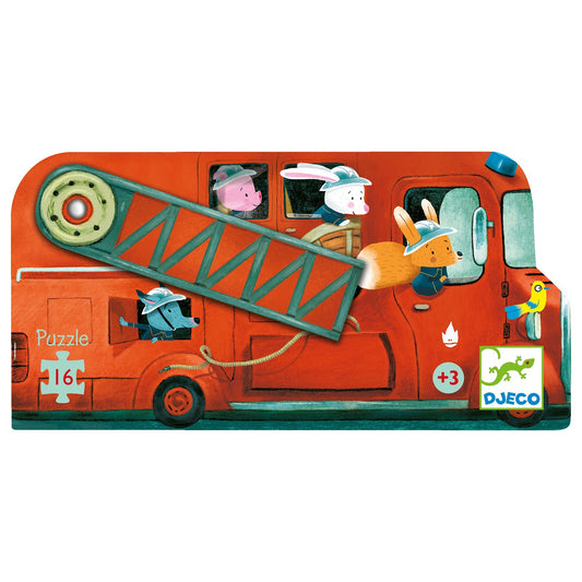 Puzzle | Le camion de pompier-Djeco-Super Châtaigne-Puzzle : Product type