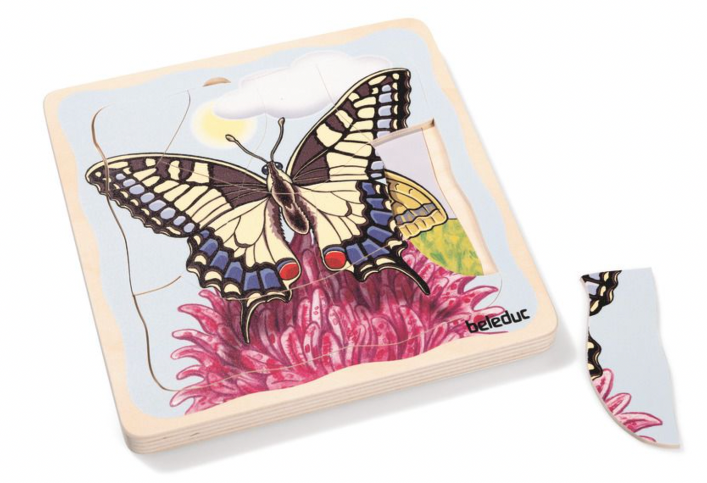 Puzzle multicouches cycle de vie - Papillon-Beleduc-Super Châtaigne-Puzzle : Product type