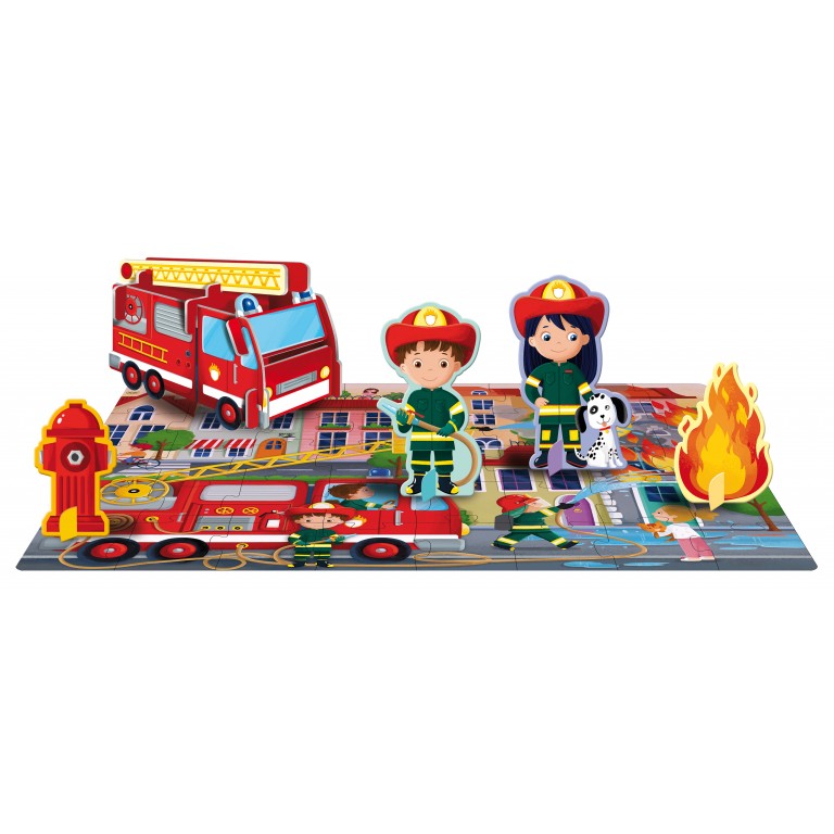 Q-Box | Les pompiers-sassi-Super Châtaigne-Jeux éducatifs : Product type