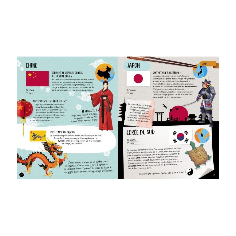 Quoi, Comment, Pourquoi. Les Drapeaux-Sassi-Super Châtaigne-Livres & Cie : Product type