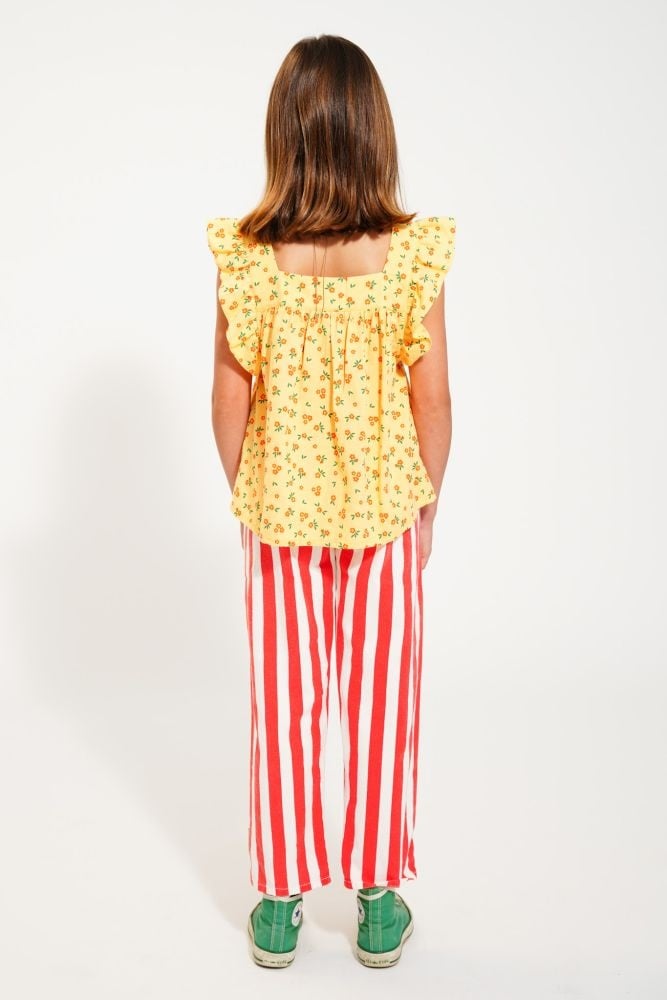 Pantalon | Troussers | White & Red stripes