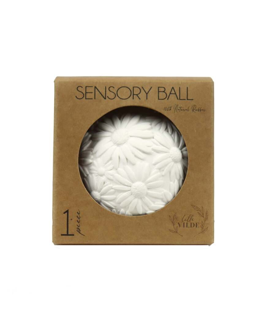 Balle sensorielle | Fleurs blanches
