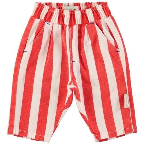 Pantalon | Troussers | White & Red stripes