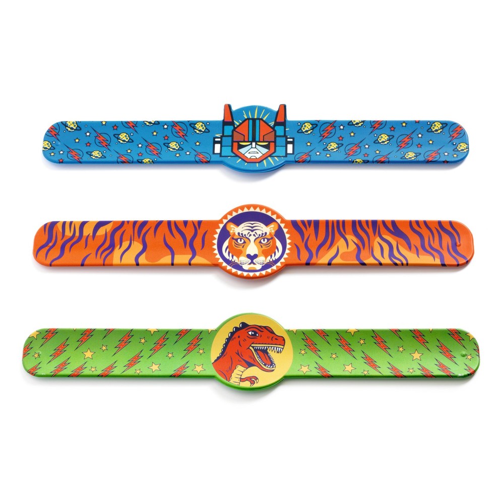 BRACELETS ENROULEUR | DINO, TIGRE OU SUPERHEROS. -
