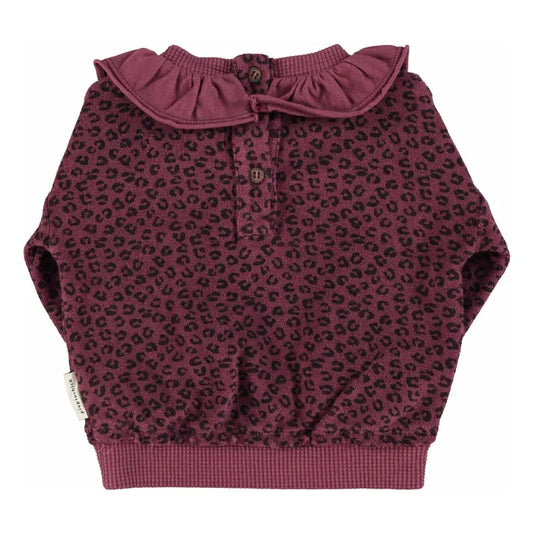 Sweat-shirt | Aubergine | Animal