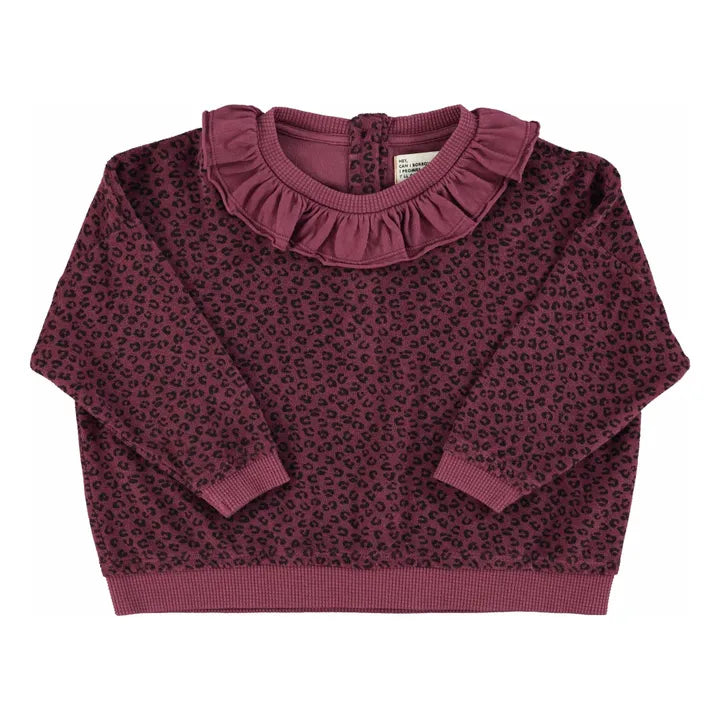 Sweat-shirt Aubergine | Animal
