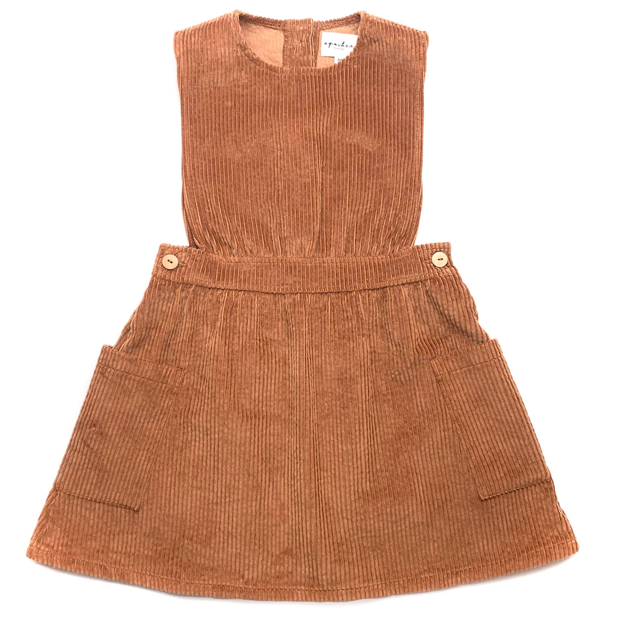 Robe | Tiya velours Camel-Apaches Collections-Super Châtaigne-outlet : Product type