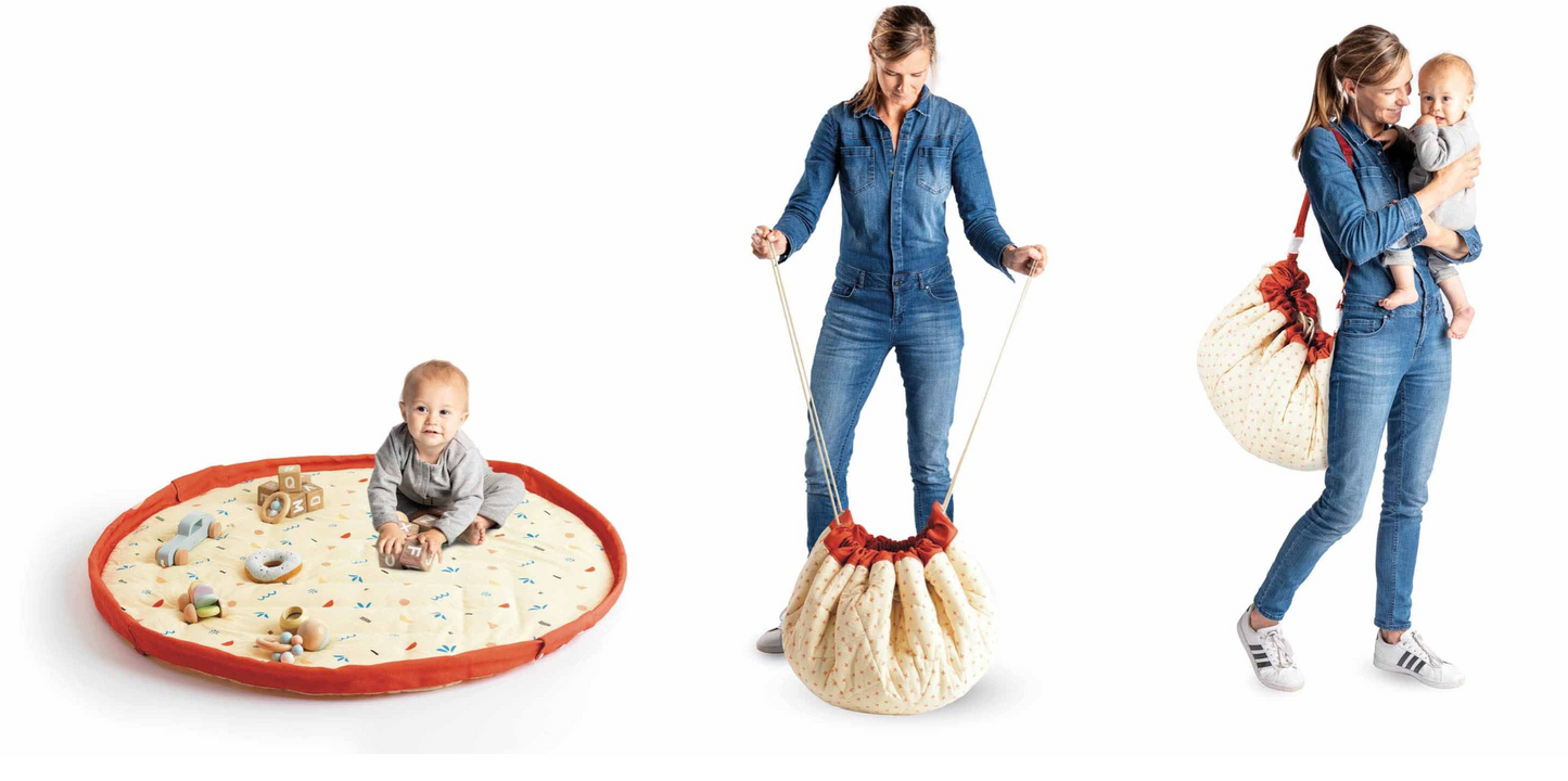 Sac de rangement / Tapis d'éveil - Icones baby-Play and go-Super Châtaigne-Tapis de jeux : Product type
