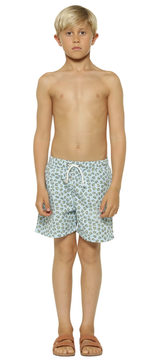 Short Maillot | Léopard Bleu-Piu Piu Chick-Super Châtaigne-Maillots : Product type