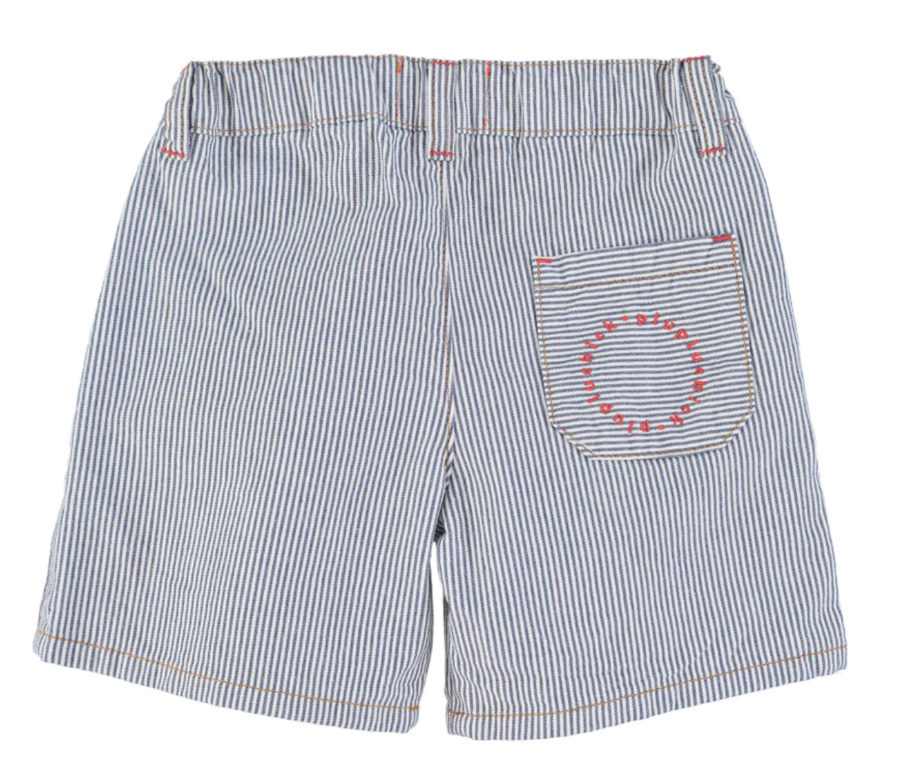Short | Navy rayures-Piu Piu Chick-Super Châtaigne-outlet : Product type