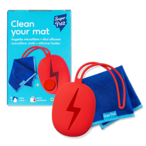 Lingette microfibre et pochette en siicone