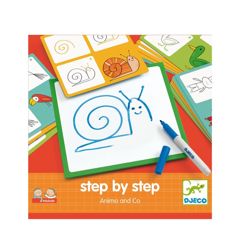 Step by step | Animals and co-Djeco-Super Châtaigne-Jeux éducatifs : Product type