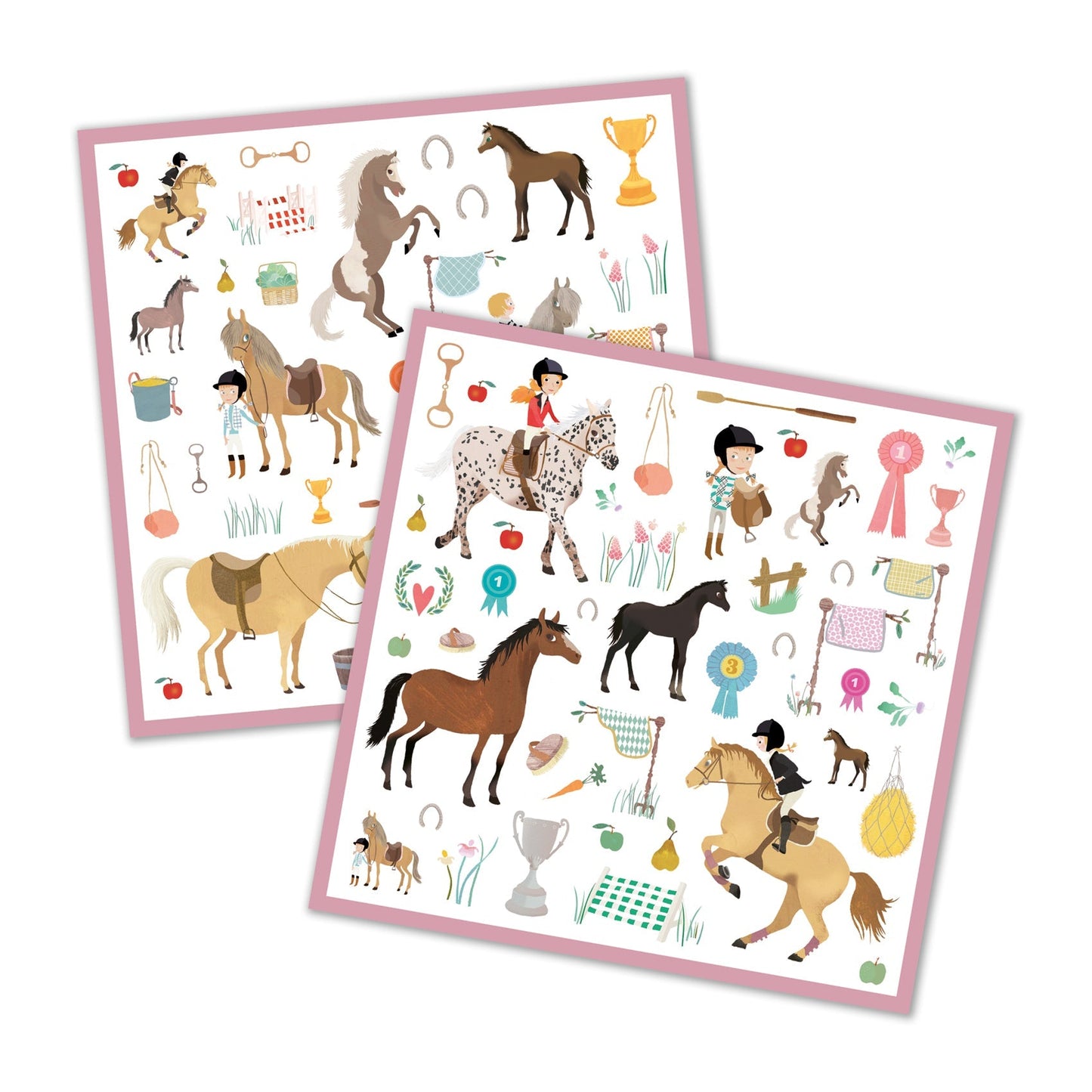 Stickers - Chevaux-Djeco-Super Châtaigne-Collages & Coloriages : Product type