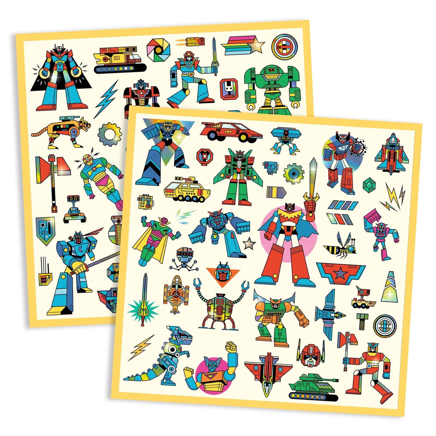 Stickers | Robots-Djeco-Super Châtaigne-Collages & Coloriages : Product type