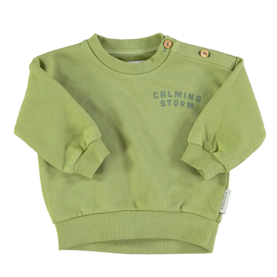 Sweat | Vert - Calming storn-Piu Piu Chick-Super Châtaigne-Sweats, Pulls & Gilets : Product type