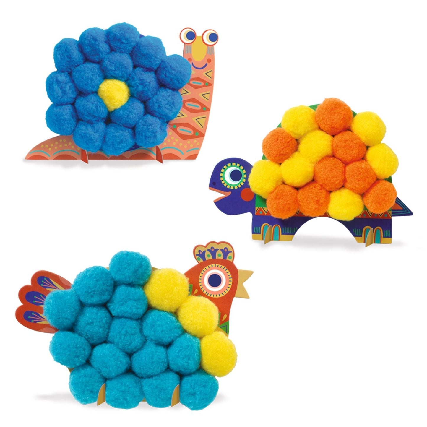 Tableaux pompons-Djeco-Super Châtaigne-Création & Fabrication : Product type