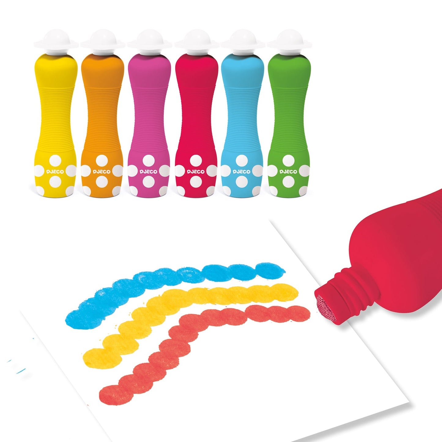 Tampons | Marqueurs mousse-Djeco-Super Châtaigne-Matériel : Product type