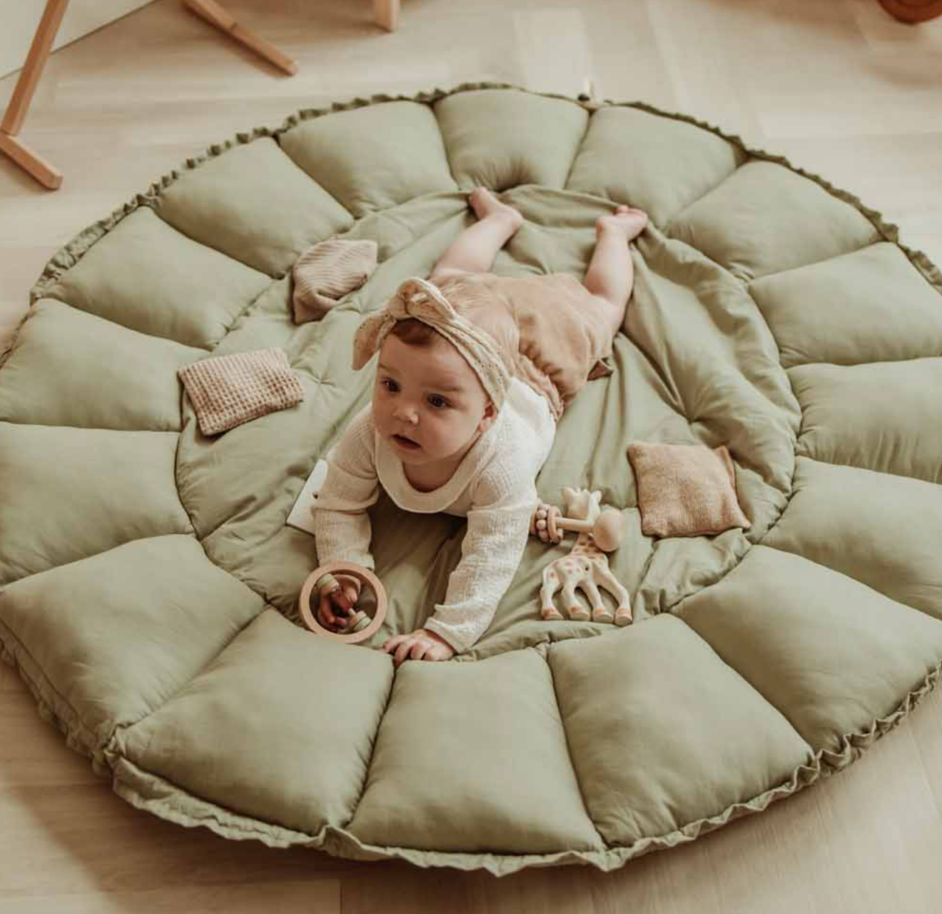 Tapis de jeu / Mini parc - Bloom Vert-Play and go-Super Châtaigne-Tapis de jeux : Product type