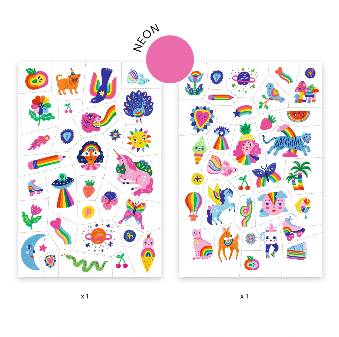 Tattoos | Rainbow-Djeco-Super Châtaigne-Imagination : Product type