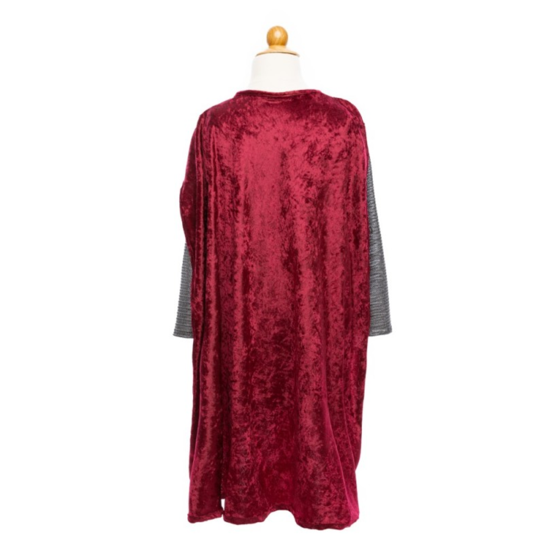 Tunique de chevalier | Velours rouge-Great Pretenders-Super Châtaigne-Imagination : Product type