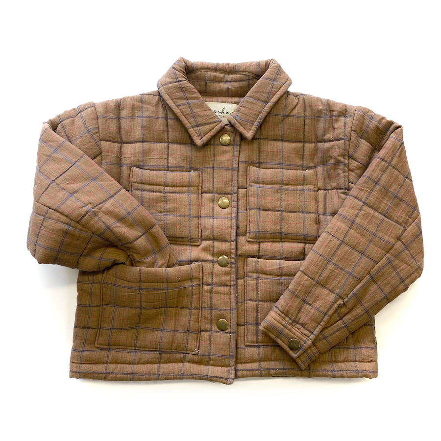 Veste Kamal | Carreaux marron-Apaches Collections-Super Châtaigne-outlet : Product type