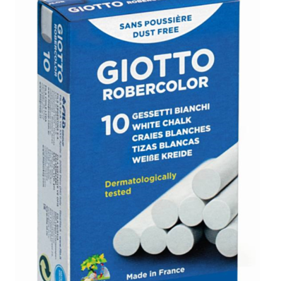 10 craies blanches-Giotto-Super Châtaigne-Matériel : Product type