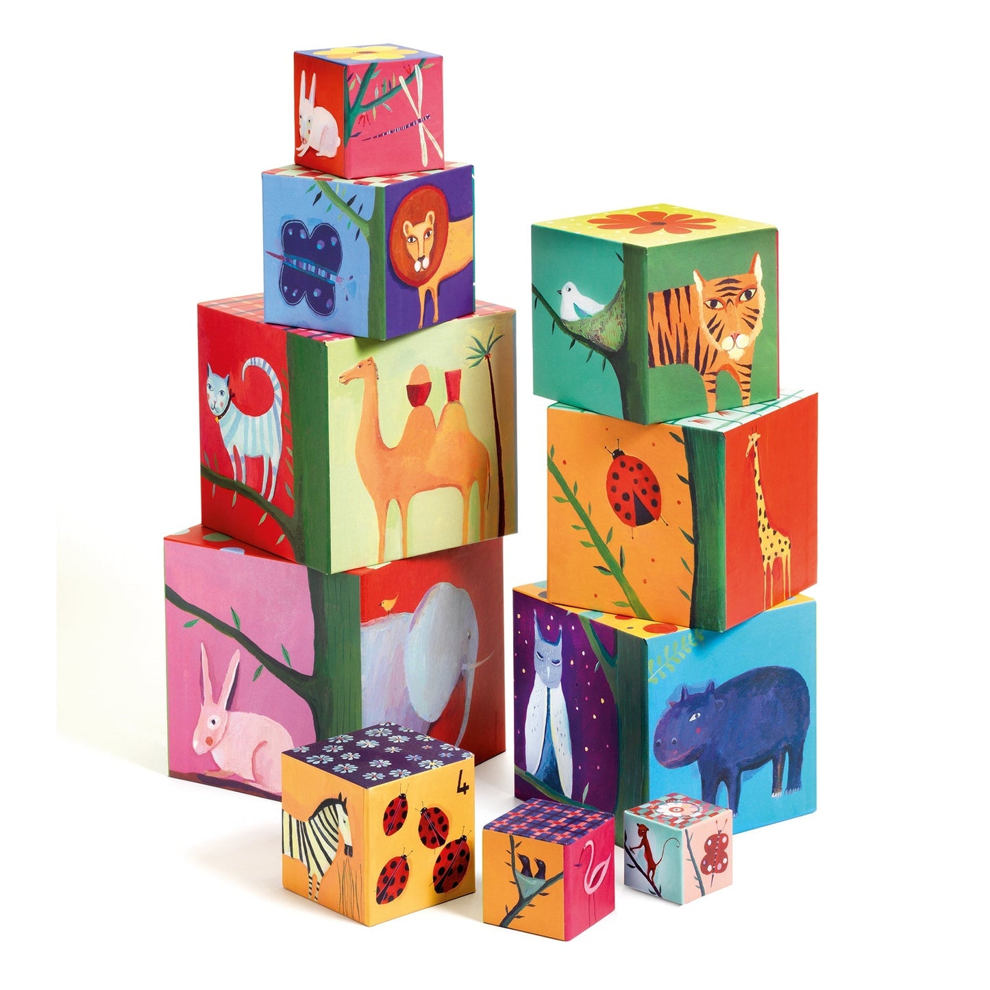 10 cubes Nature & Animaux-Djeco-Super Châtaigne-Eveil & Motricité : Product type