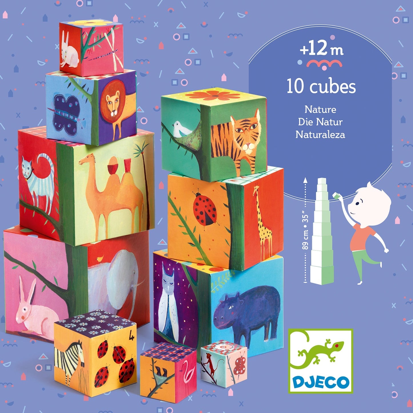 10 cubes Nature & Animaux-Djeco-Super Châtaigne-Eveil & Motricité : Product type