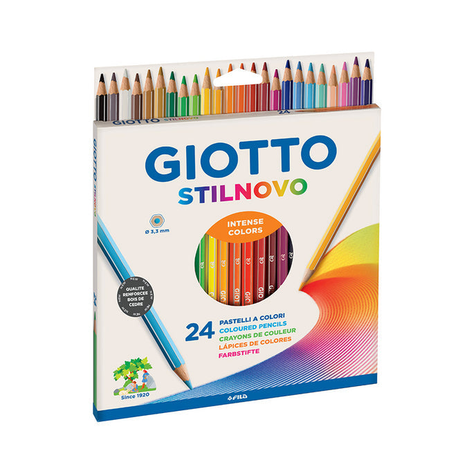 24 Crayons de couleur Stilnovo-Giotto-Super Châtaigne-Matériel : Product type