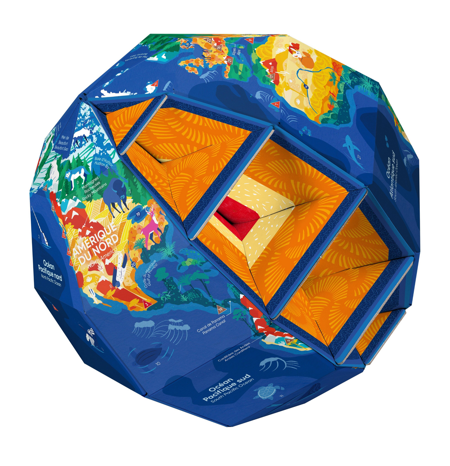 Mon globe à construire | Notre planète
