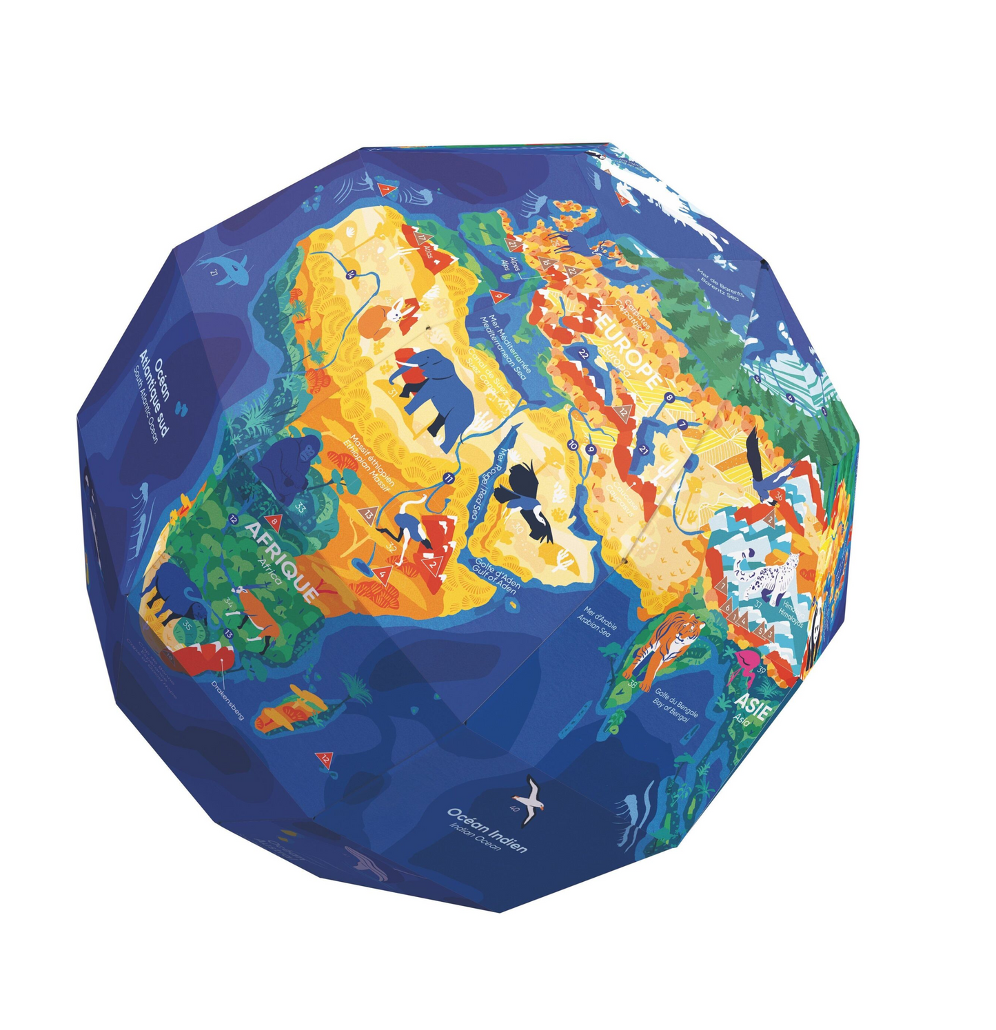 Mon globe à construire | Notre planète