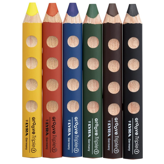 6 Crayons 3 en 1-Lyra-Super Châtaigne-Matériel : Product type