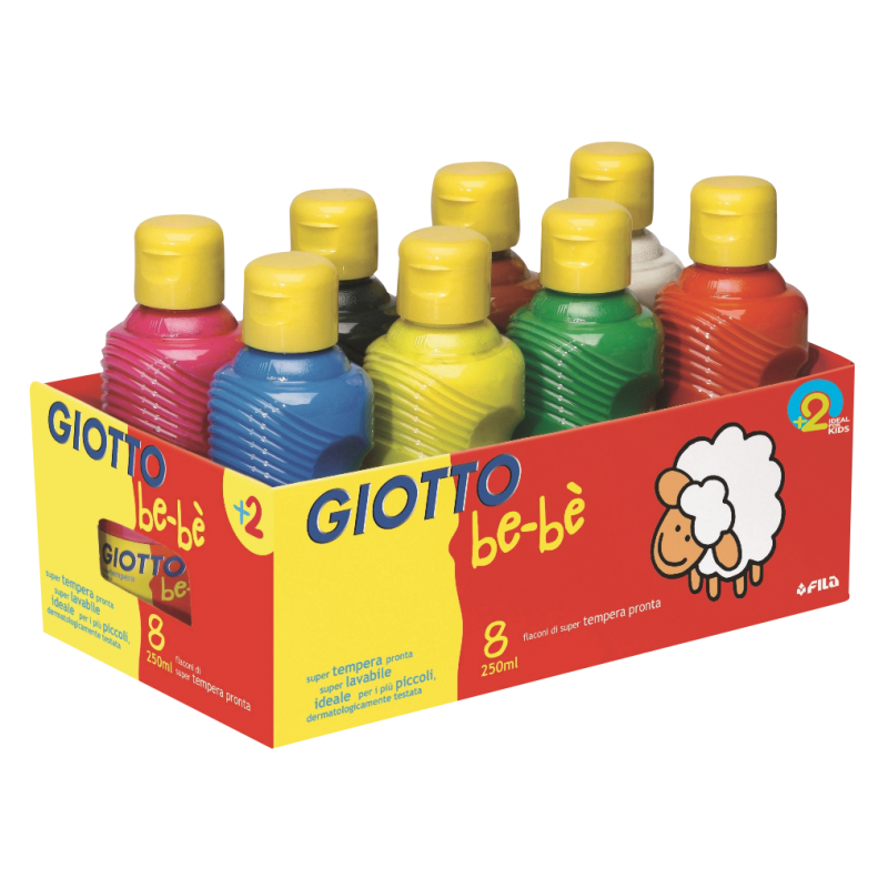 8 gouaches Bébé - Giotto-Giotto-Super Châtaigne-Matériel : Product type