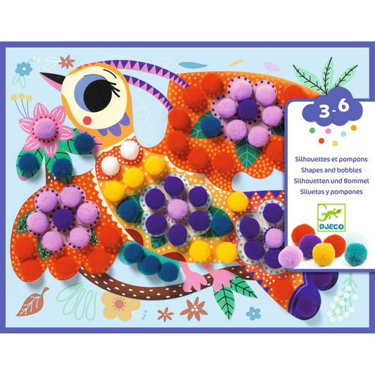 Tableaux pompons | Animaux panachés