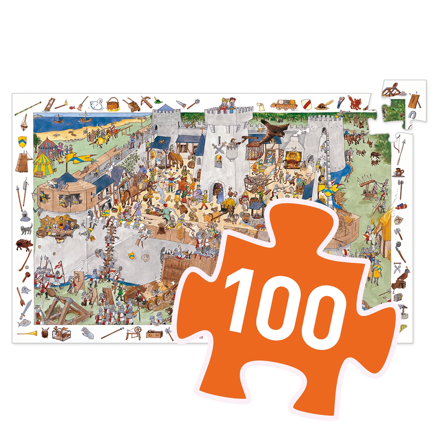 Puzzle 100 pièces | Le château fort
