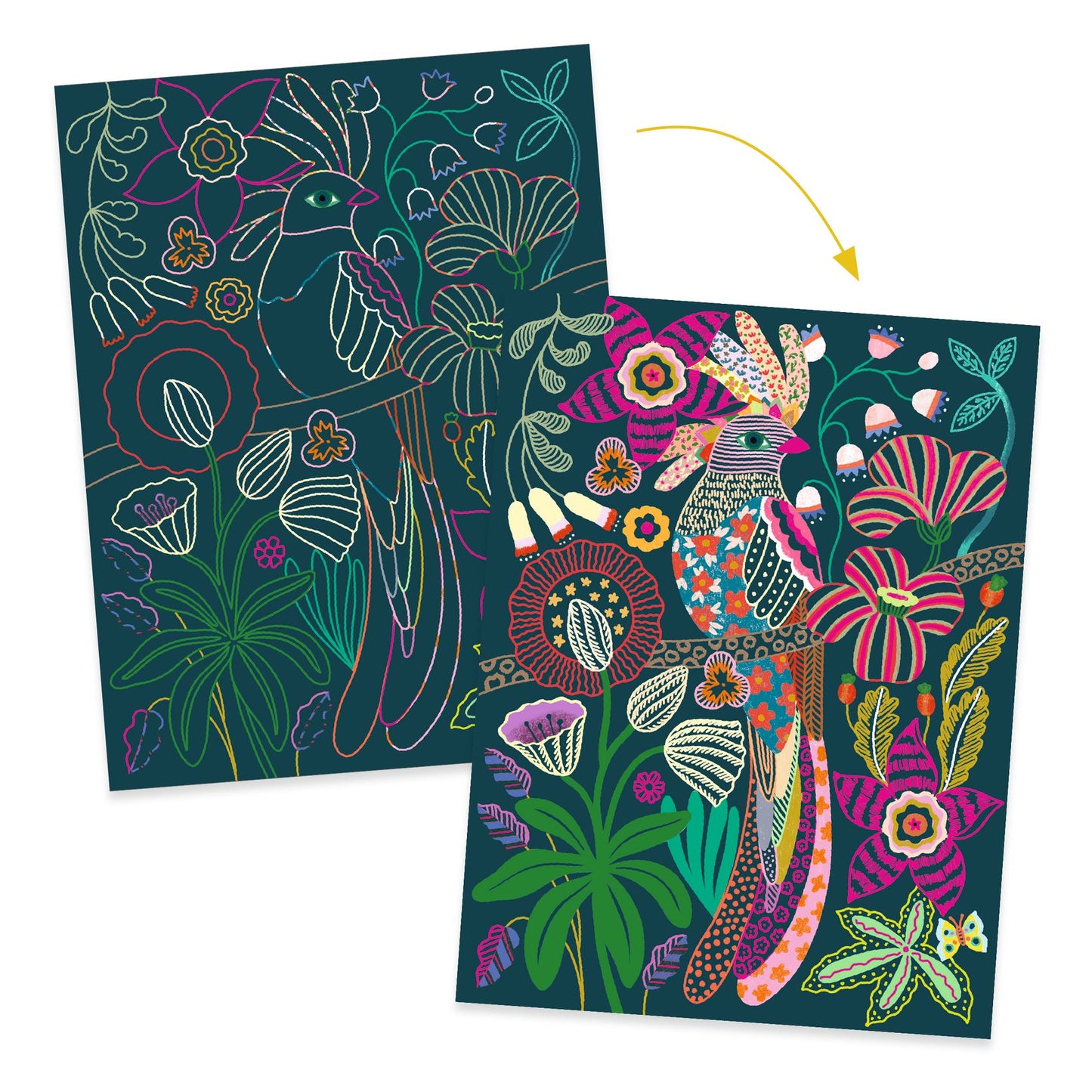 Cartes à gratter | Rococo jungle