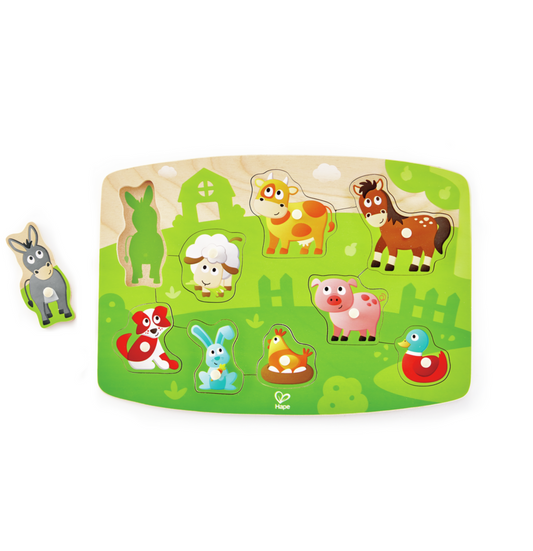 Puzzle à boutons | Animaux de la ferme