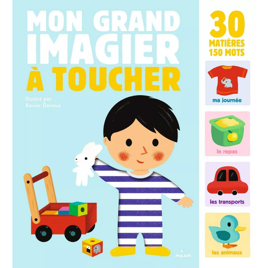 A toucher | Mon grand imaginer-Milan-Super Châtaigne-Livres & Cie : Product type