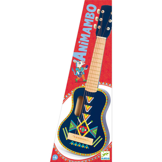 Animambo | Guitare 6 cordes métalliques-Djeco-Super Châtaigne-Musique : Product type