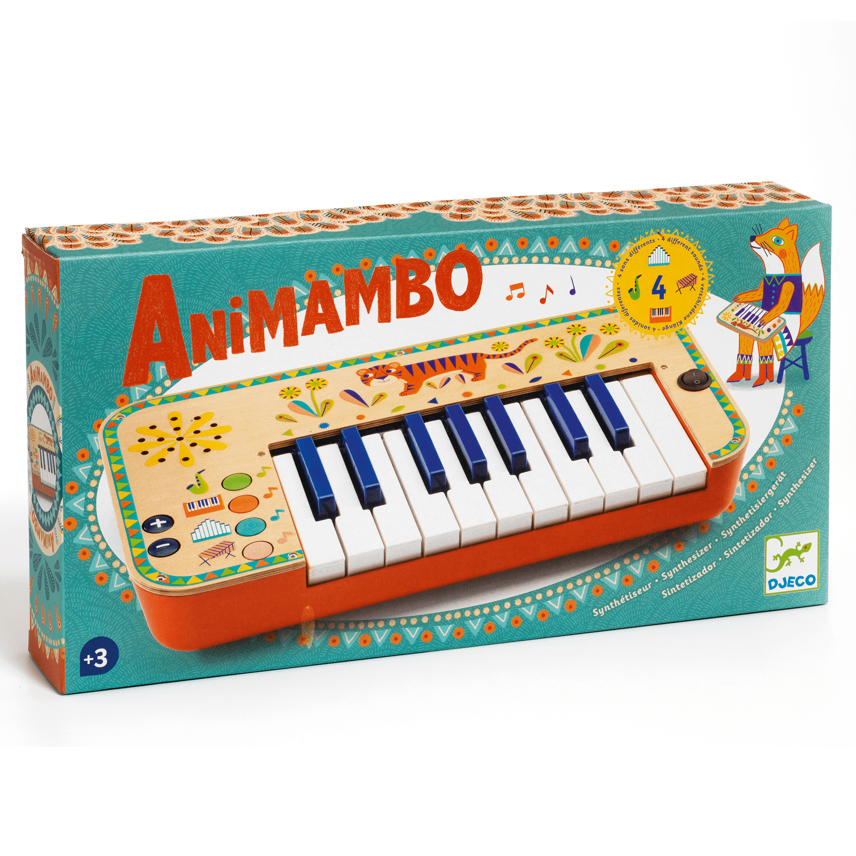 Animambo | Synthétiseur-Djeco-Super Châtaigne-Musique : Product type