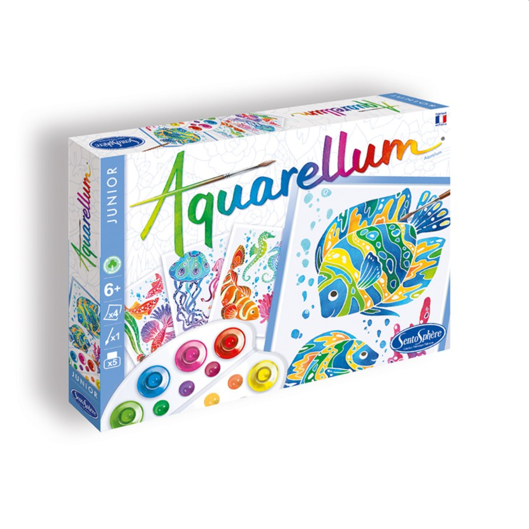 Aquarellum Junior | Aquarium-Sentosphère-Super Châtaigne-Collages & Coloriages : Product type