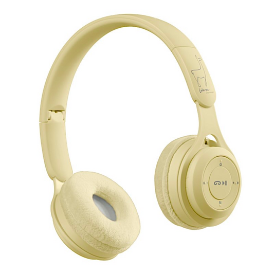 Casque audio Bluetooth | Jaune pastel-Lalarma-Super Châtaigne-Livres & Cie : Product type