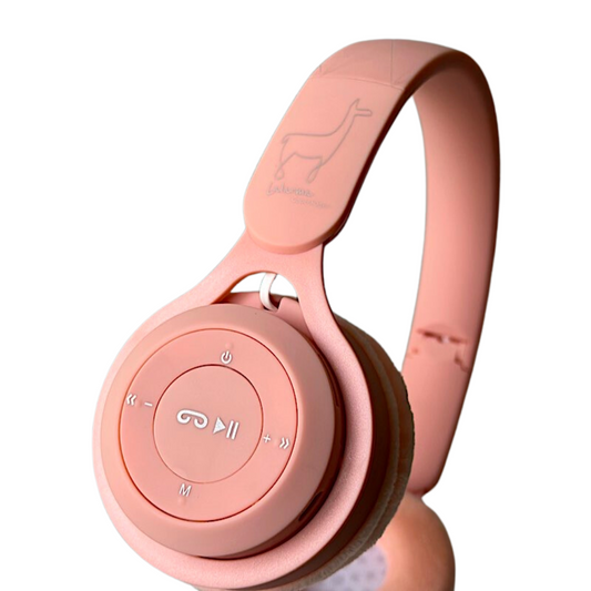 Casque audio Bluetooth | Rose pastel-Lalarma-Super Châtaigne-Livres & Cie : Product type