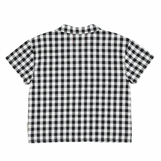 Chemise à carreaux | Blanc & Noir-Super Châtaigne-Super Châtaigne-Blouses & Chemises : Product type