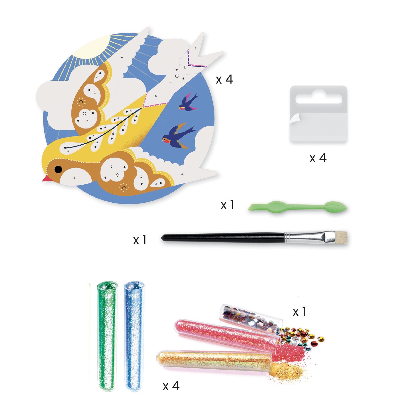 Coffret création | Paillettes & Strass-Djeco-Super Châtaigne-Création & Fabrication : Product type