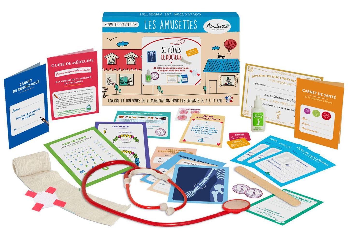 Coffret - Les amusettes - Si j'étais docteur !-Amulette-Super Châtaigne-Imitation : Product type